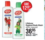 Lifebuoy Hygiene Body Wash Assorted-400ml Each