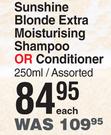 Creightons Sunshine Blonde Extra Moisturising Shampoo Or Conditioner Assorted-250ml Each