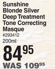 Creightons Sunshine Blonde Silver Deep Treatment Tone Correcting Masque-200ml