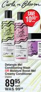 Curls In Bloom Detangle Me! Conditioning Wash Or Moisture Boost Me! Creamy Conditioner-250ml Each