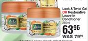 Vatika Lock & Twist Gel Or Restorative Leave In Conditioner-250ml