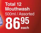 Colgate Total 12 Mouthwash Assorted-500ml Each