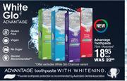 White Glo Advantage Toothpaste Assorted-75ml Each