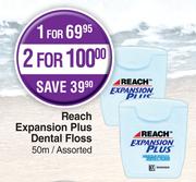 Reach Expansion Dental Floss 50m Assorted-For 1