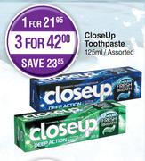 Close Up Toothpaste Assorted-125ml
