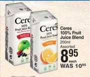 Ceres 100% Fruit Juice Blend Assorted-200ml Each