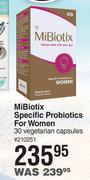 MiBiotix Specific Probiotics For Women 30 Vegetarian Capsules