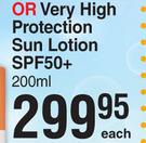 Cetaphil Very High Protection Sun Lotion SPF50+-200ml Each
