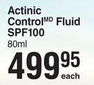 Eucerin Actinic Control Fluid SPF100-80ml Each