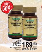 Dis Chem Gold Probiotic 9 Strain 60 Vegecaps-Each