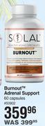  Solal Burnout Adrenal Support 60 Capsules