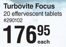 Turbovite Focus-20 Effervescent Tablets Each