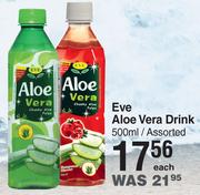 Eve Aloe Vera Drink 500ml / Assorted- Each