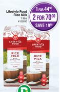 Lifestyle Food Rice Milk-For 1 x 1 Ltr
