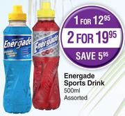 Energade Sports Drink Assorted- For 1 x 500ml 