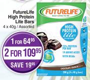 FutureLife High Protein Lite Bars Assorted- For 1 x 4 x 40g