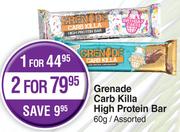 Grenade Carb Killa High Protein Bar Assorted- For 1 x 60g