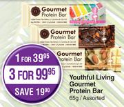 Youthful Living Gourmet Protein Bar Assorted- For 3 x 65g