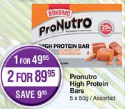 Pronutro High Protein Bars- For 1 x 5 x 50g
