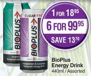 BioPlus Energy Drink Assorted- For 1 x 440ml