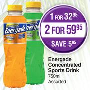 Energade Concentrated Sports Drink Assorted- For 1 x 750ml 