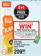Island Tribe Kids High Protection Invisible Continuous Spray SPF50-20ml Each