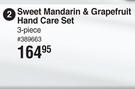Nature Nourishment Sweet Mandarin & Grapefruit Hand Care Set 3 Piece