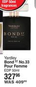 Yardley Bond ST No.33 Pour Femme EDP-50ml