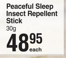 Peaceful Sleep Insect Repellent Stick-30g Each