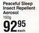 Peaceful Sleep Insect Repellent Aerosol-150g Each