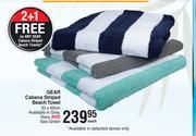 Gear Cabana Striped Beach Towel-30 x 60cm Each