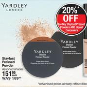 Yardley Stayfast Pressed Powder Assorted Shades-Each