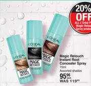 L'Oreal Magic Retouch Instant Root Concealer Spray Assorted Shades-75ml Each