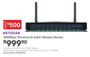 Netgear 300Mbps Wireless-N Adslr Modem Router