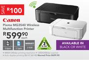 Canon Pixma MG3540 Wireless Multifunction Printer-Each