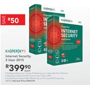Kaspersky Internet Security 2 User 2015 Each