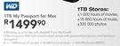 WD 1TB My Passport For Mac