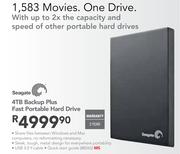 Seagate 4TB Backup Plus Fast Portable Hard Drive