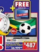 Sinotec 40" TV + Sinotec Tablet