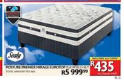 Sealy Posture Premier Mirage Eurotop 152cm Bed Set