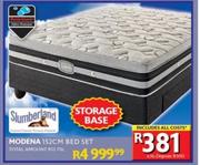 Slumberland Modena Storage Base 152cm Bed Set 