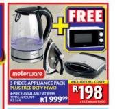 Mellerware 3-Piece Appliance Pack + Free Defy MWO