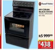 Russell Hobbs 691 Ceran Black Stove