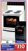 Kelvinator 640 4 Plate White Stove
