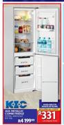 KIC 263ltr Metallic Combi Fridge