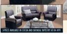 Cindy 3 Piece Cocoa And Oatmeal Tapestry 