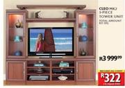Cleo MK2 3-Piece Tower Unit