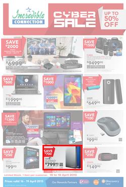 Incredible Connection : Cyber Sale (16 Apr - 19 Apr 2015), page 1