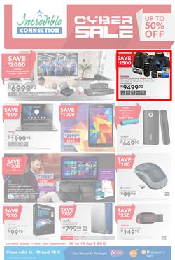Incredible Connection : Cyber Sale (16 Apr - 19 Apr 2015), page 1