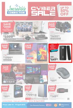 Incredible Connection : Cyber Sale (16 Apr - 19 Apr 2015), page 1